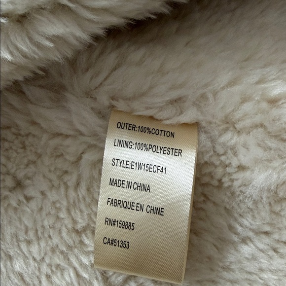 Dylan Blue Denim Vest with Cream Sherpa - Picture 4 of 4